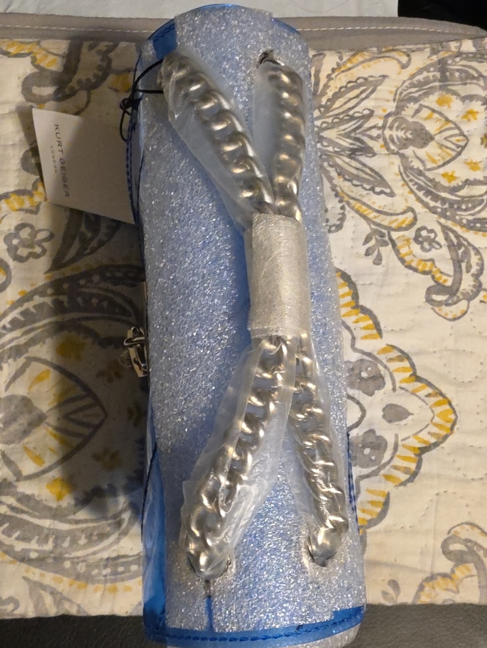 Kurt Geiger Blue Clear Jelly Bag - Picture 3 of 5
